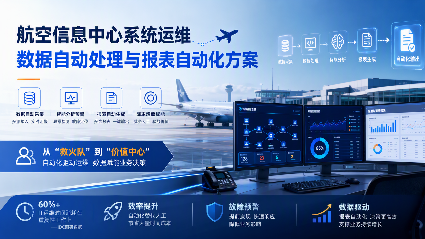 航空信息中心系统运维数据自动处理与报表自动化方案
