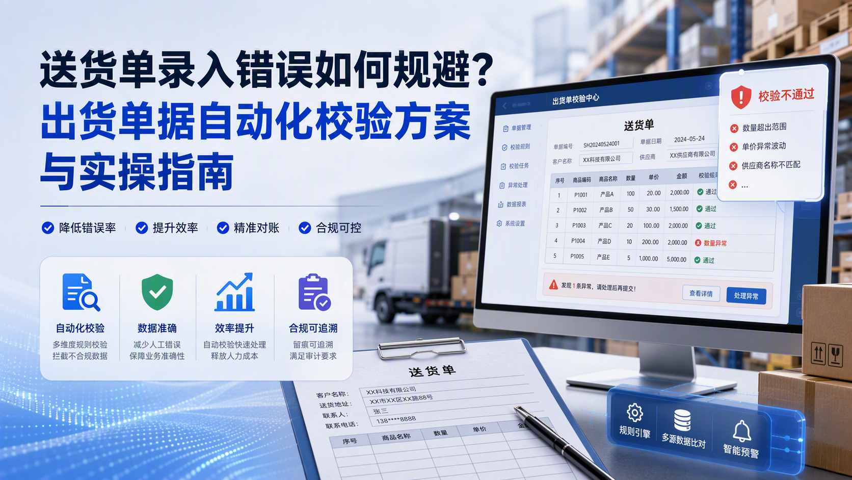 送货单录入错误如何规避?出货单据自动化校验方案与实操指南