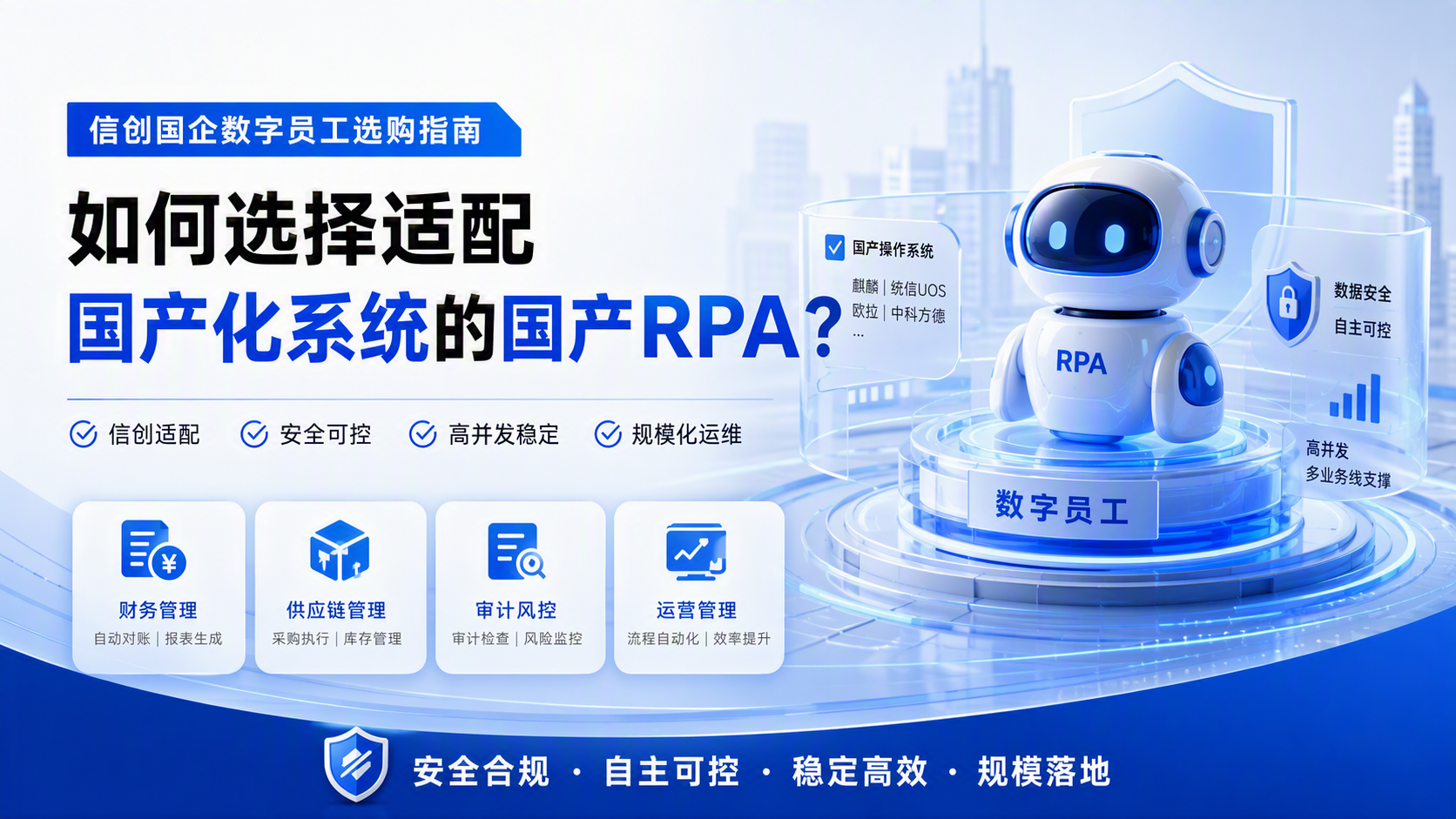 信创国企数字员工选购指南 如何选择适配国产化系统的国产RPA？