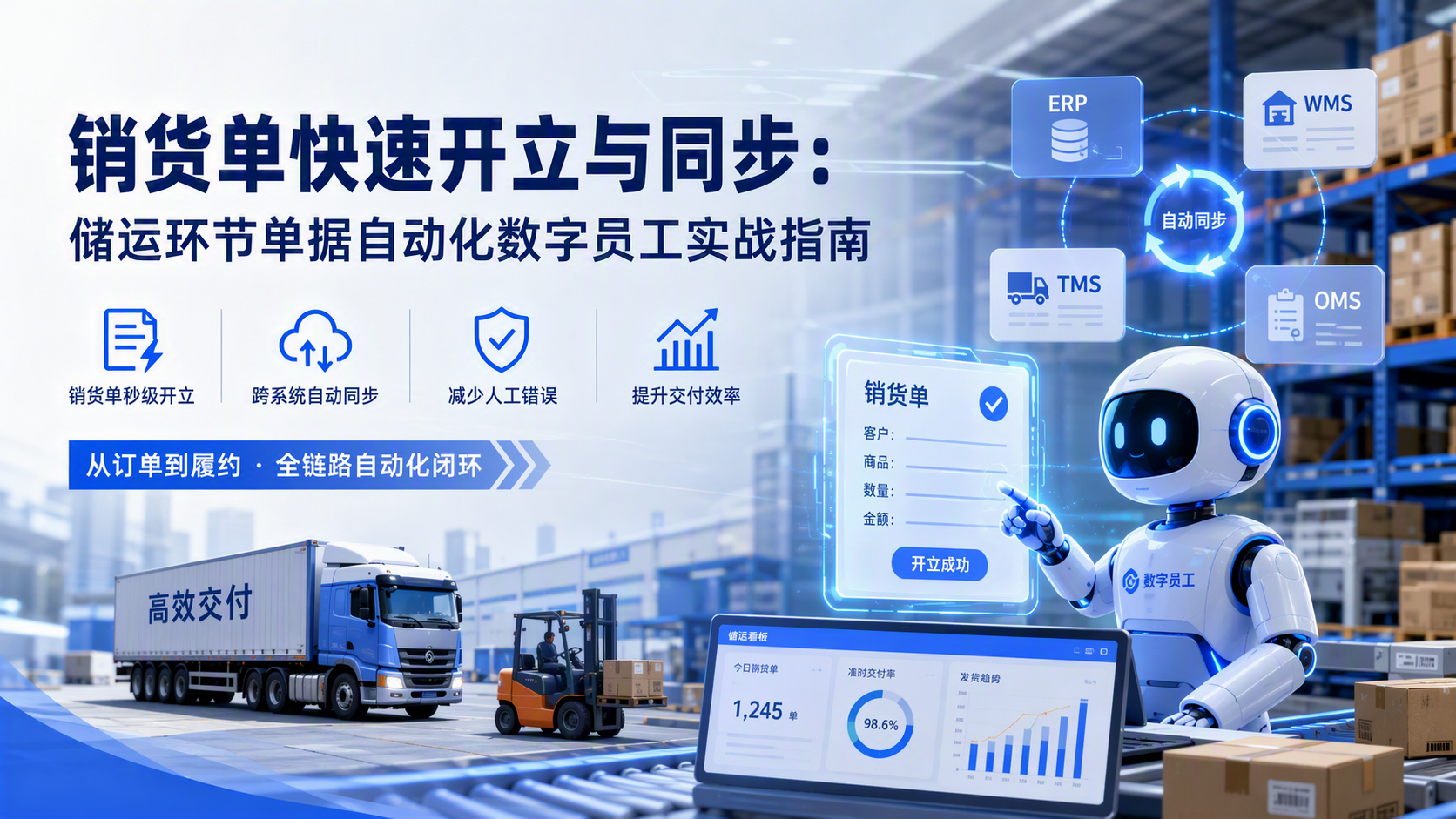 销货单快速开立与同步：储运环节单据自动化数字员工实战指南