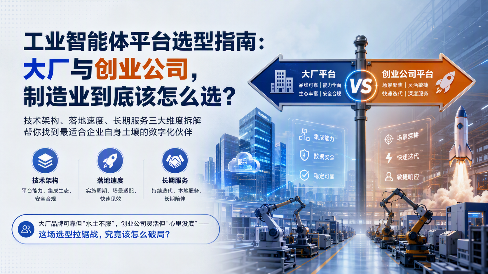 工业智能体平台选型指南:大厂与创业公司,制造业到底该怎么选?