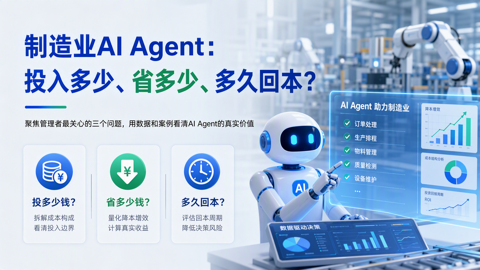 制造业AI Agent：投入多少、省多少、多久回本_图1