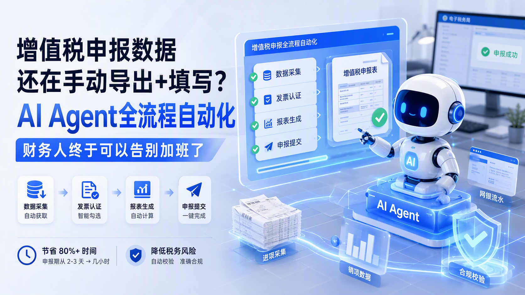 增值税申报数据还在手动导出+填写？AI Agent全流程自动化，财务人终于可以告别加班了_图1
