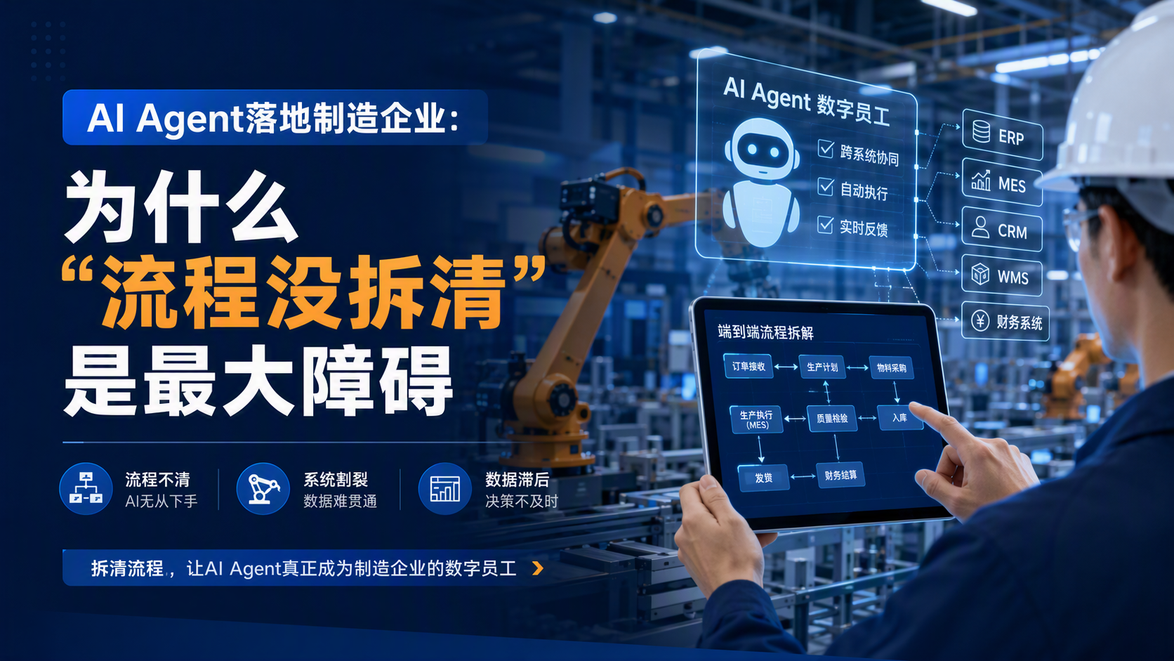 AI Agent落地制造企业:为什么“流程没拆清”是最大障碍