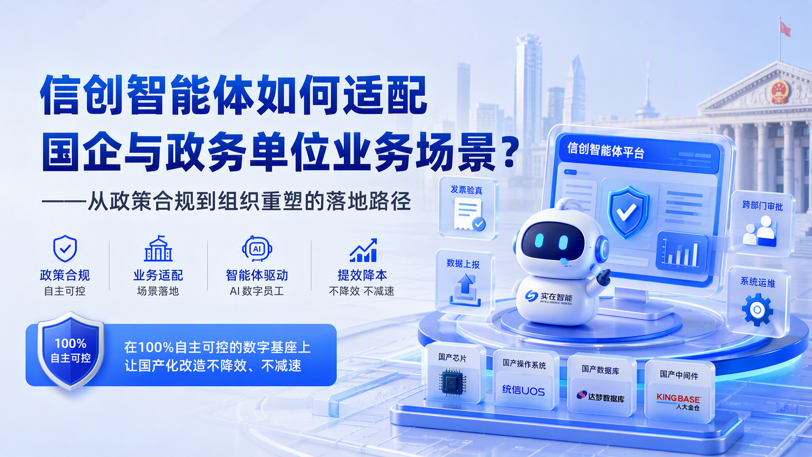 信创智能体如何适配国企与政务单位业务场景？——从政策合规到组织重塑的落地路径_图1