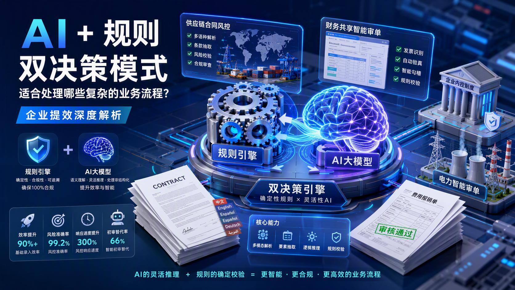 AI + 规则双决策模式适合处理哪些复杂的业务流程?企业提效深度解析