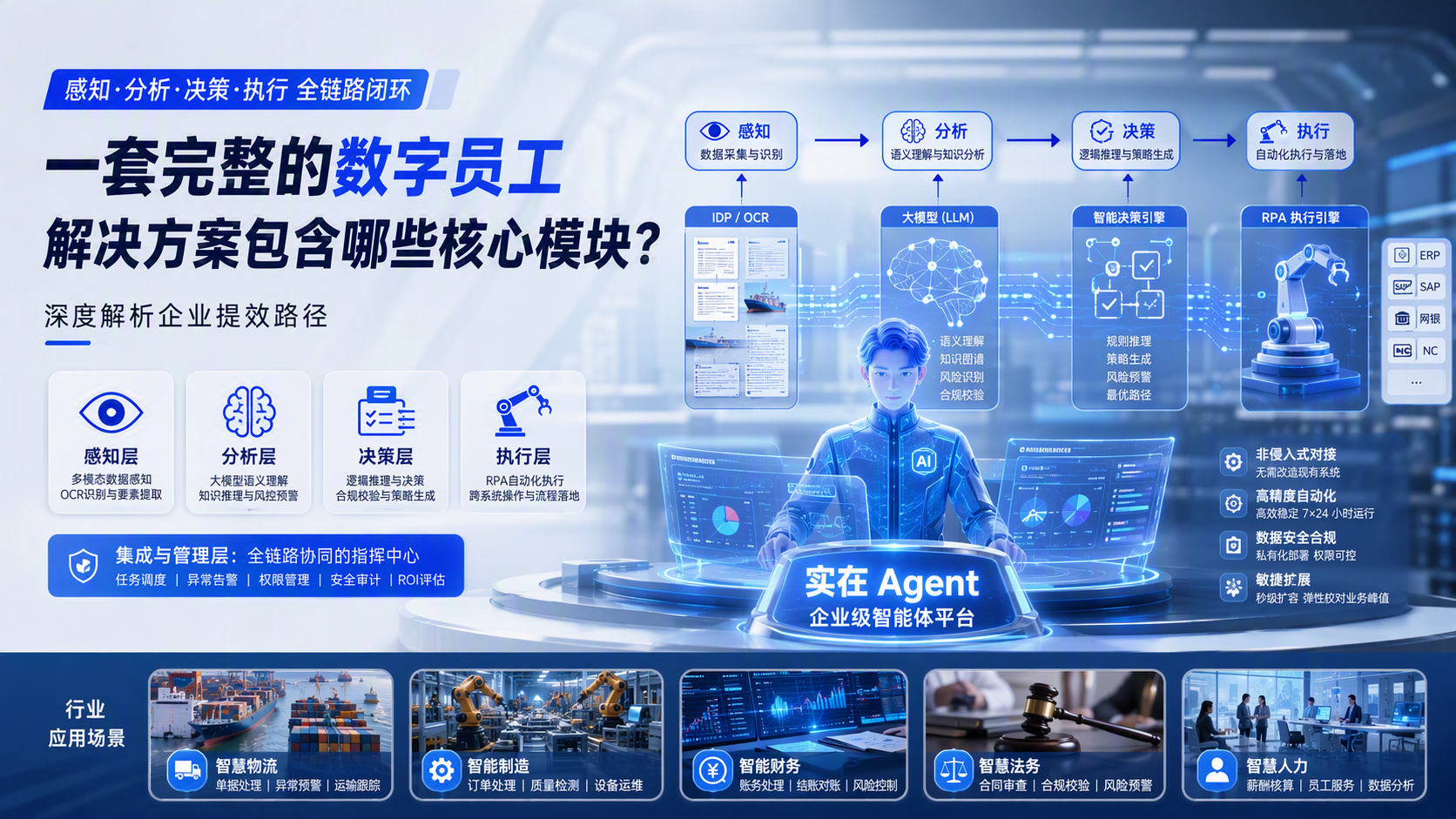 一套完整的数字员工解决方案包含哪些核心模块?深度解析企业提效路径