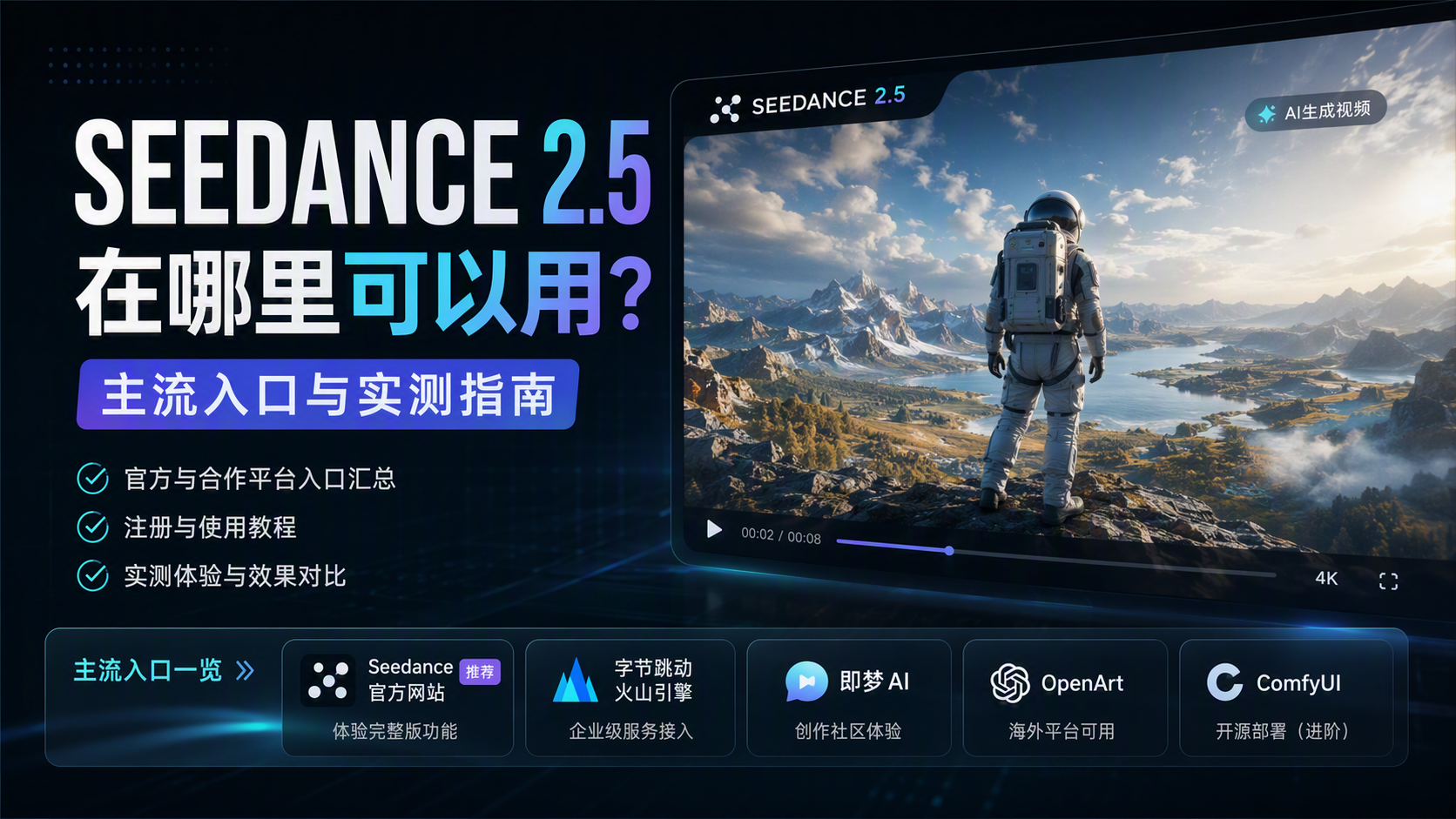 seedance2.5在哪里可以用？主流入口与实测指南_图1