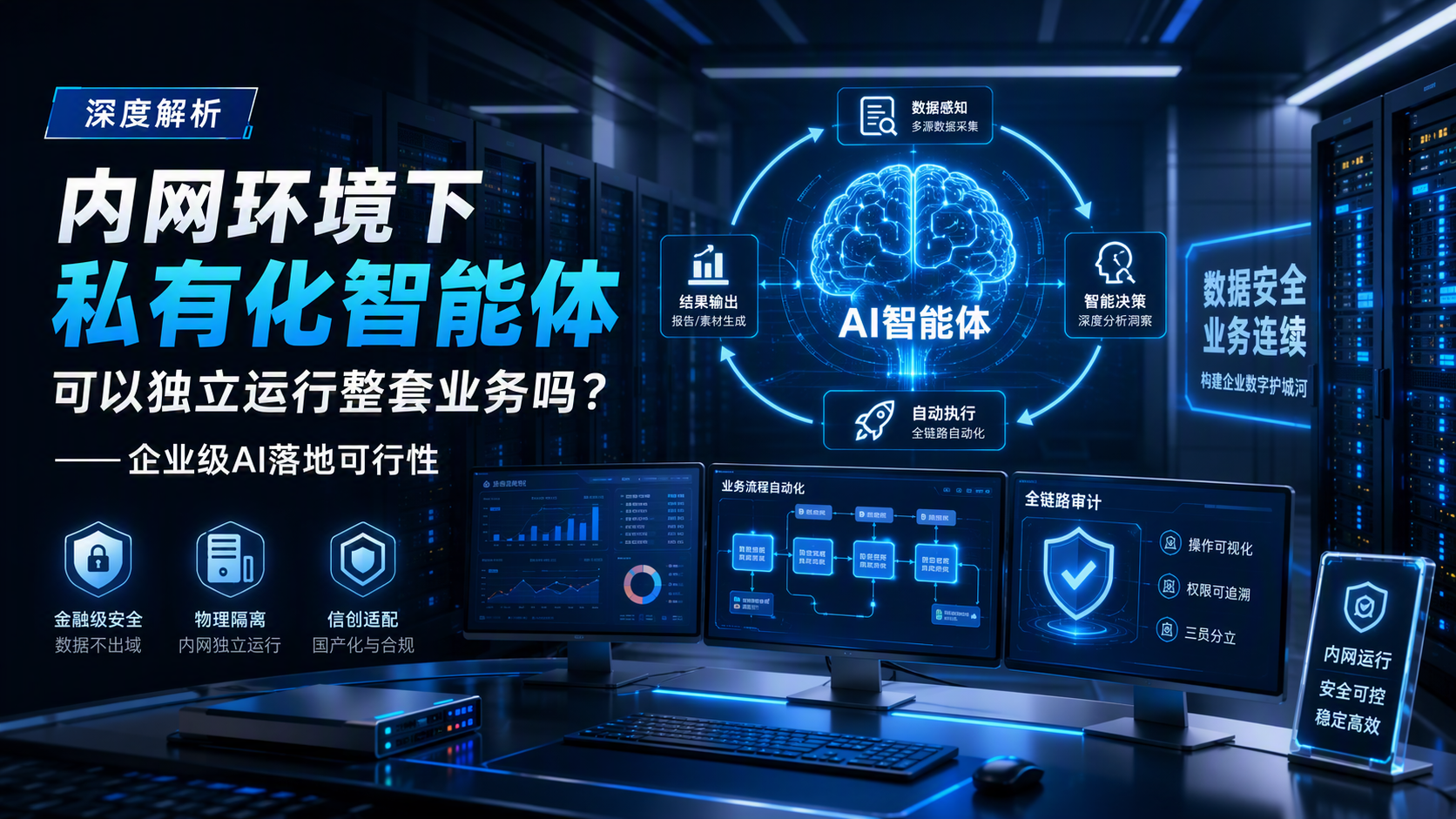 内网环境下私有化智能体可以独立运行整套业务吗?——深度解析企业级AI落地可行性