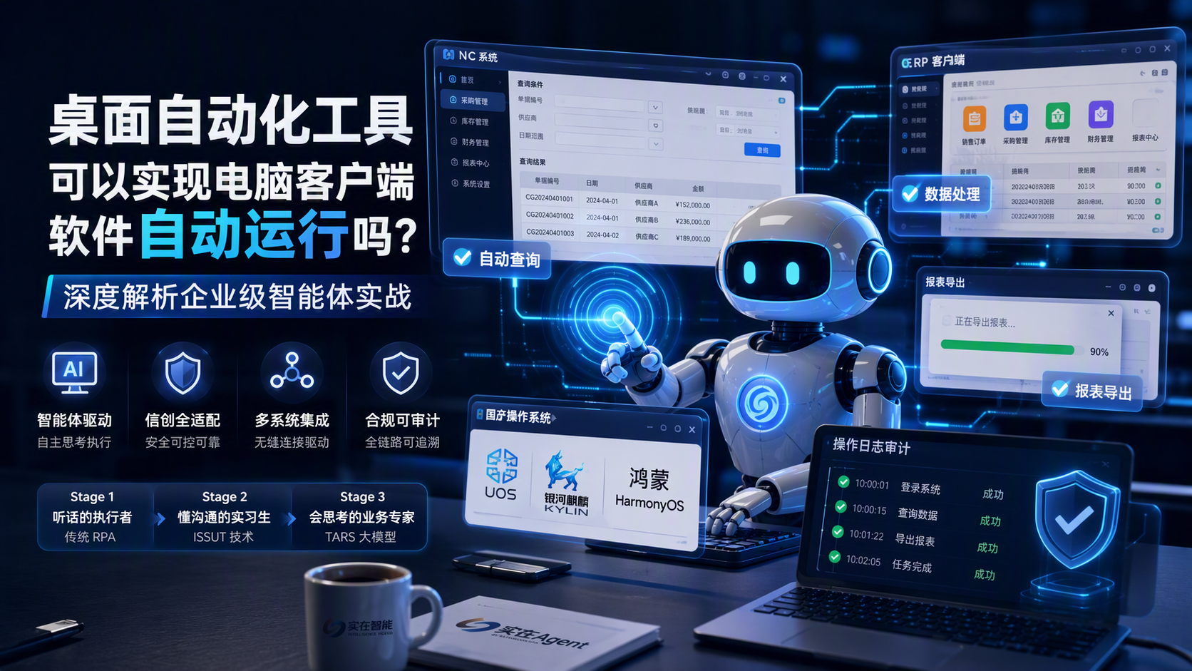 桌面自动化工具可以实现电脑客户端软件自动运行吗?深度解析企业级智能体实战