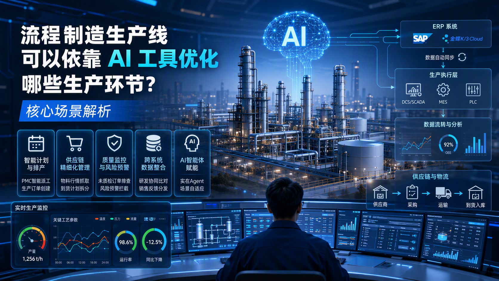 流程制造生产线可以依靠 AI 工具优化哪些生产环节?核心场景解析