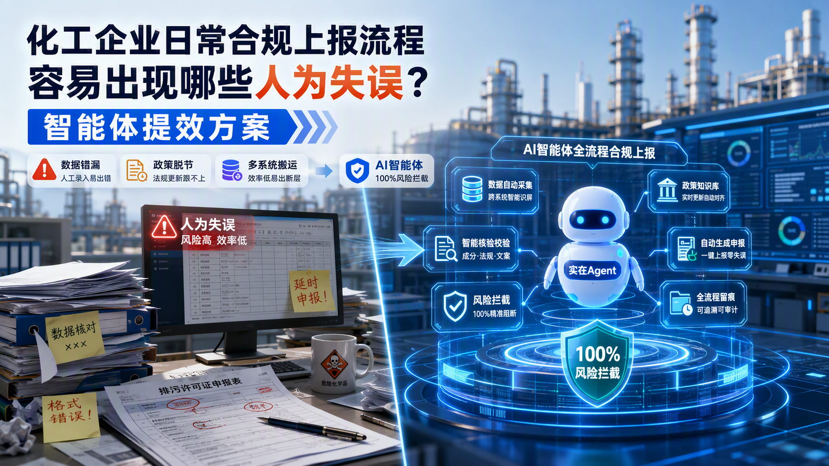 化工企业日常合规上报流程容易出现哪些人为失误？智能体提效方案_图1