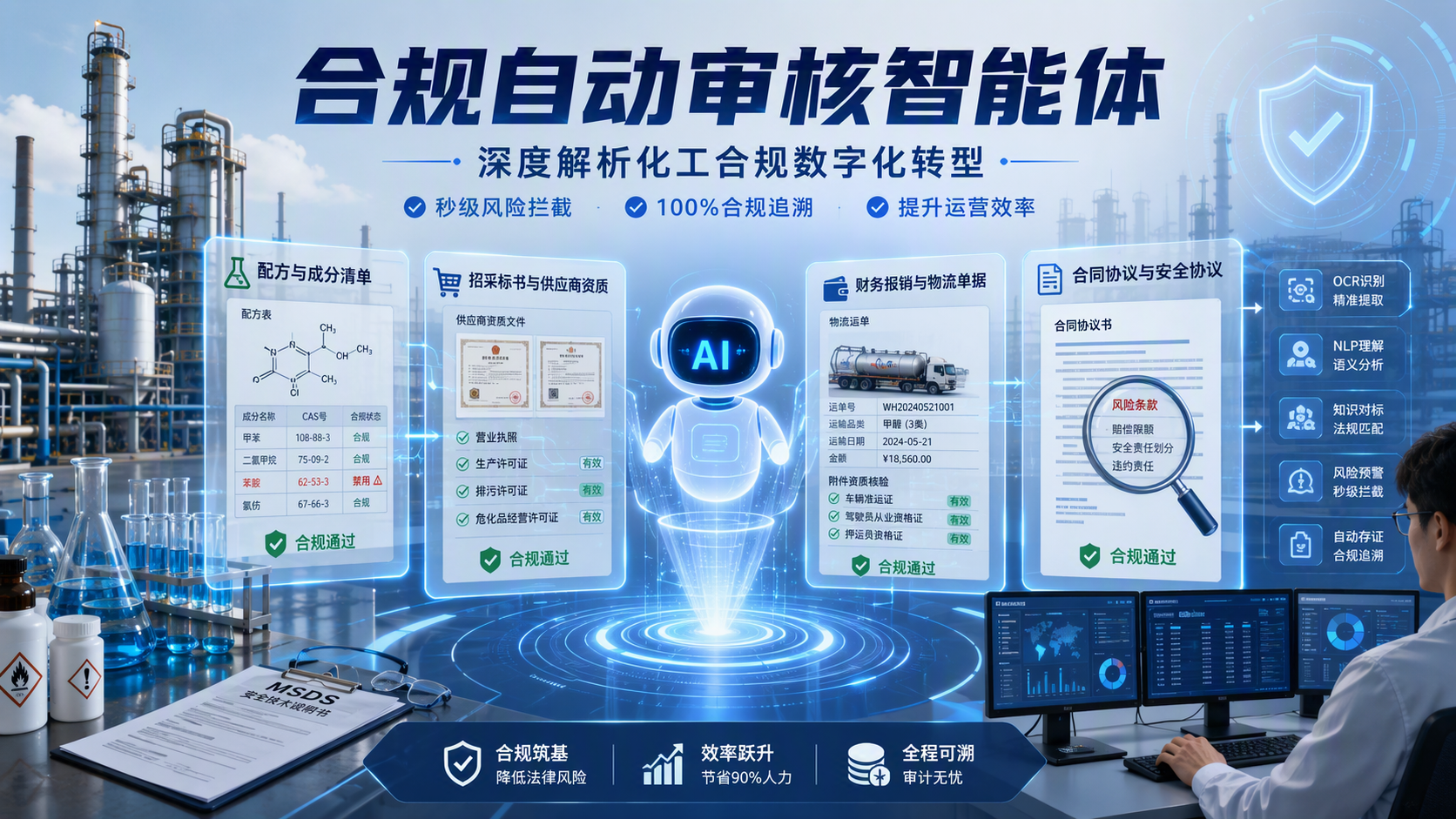 合规自动审核智能体可以筛查化工行业哪些业务资料？深度解析化工合规数字化转型_图1