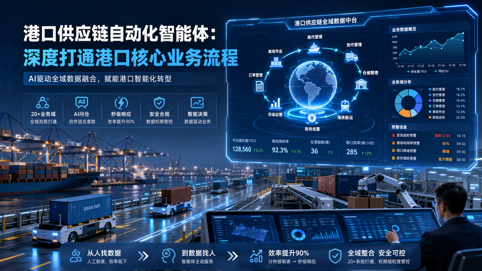 港口供应链自动化智能体:深度打通港口核心业务流程
