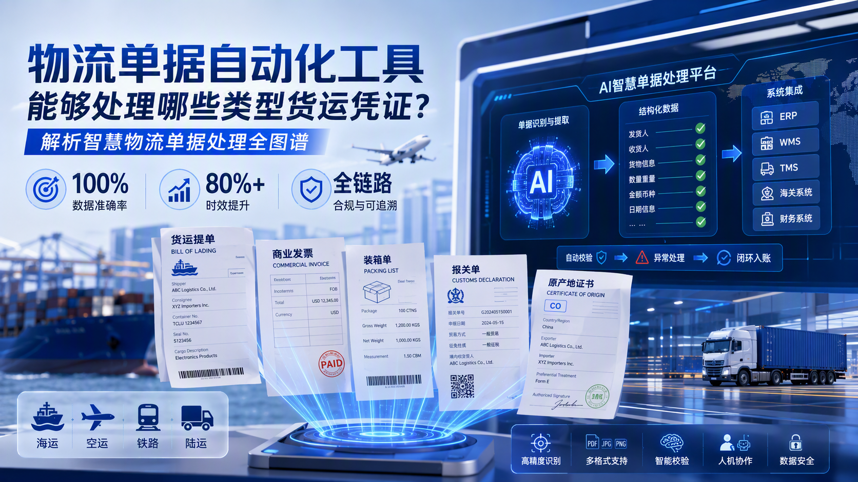 物流单据自动化工具能够处理哪些类型货运凭证？解析智慧物流单据处理全图谱