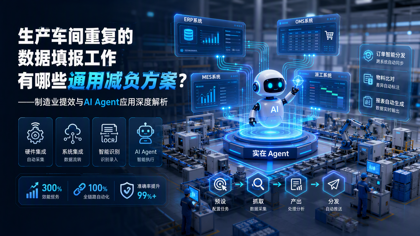 生产车间重复的数据填报工作有哪些通用减负方案？——制造业提效与AI Agent应用深度解析