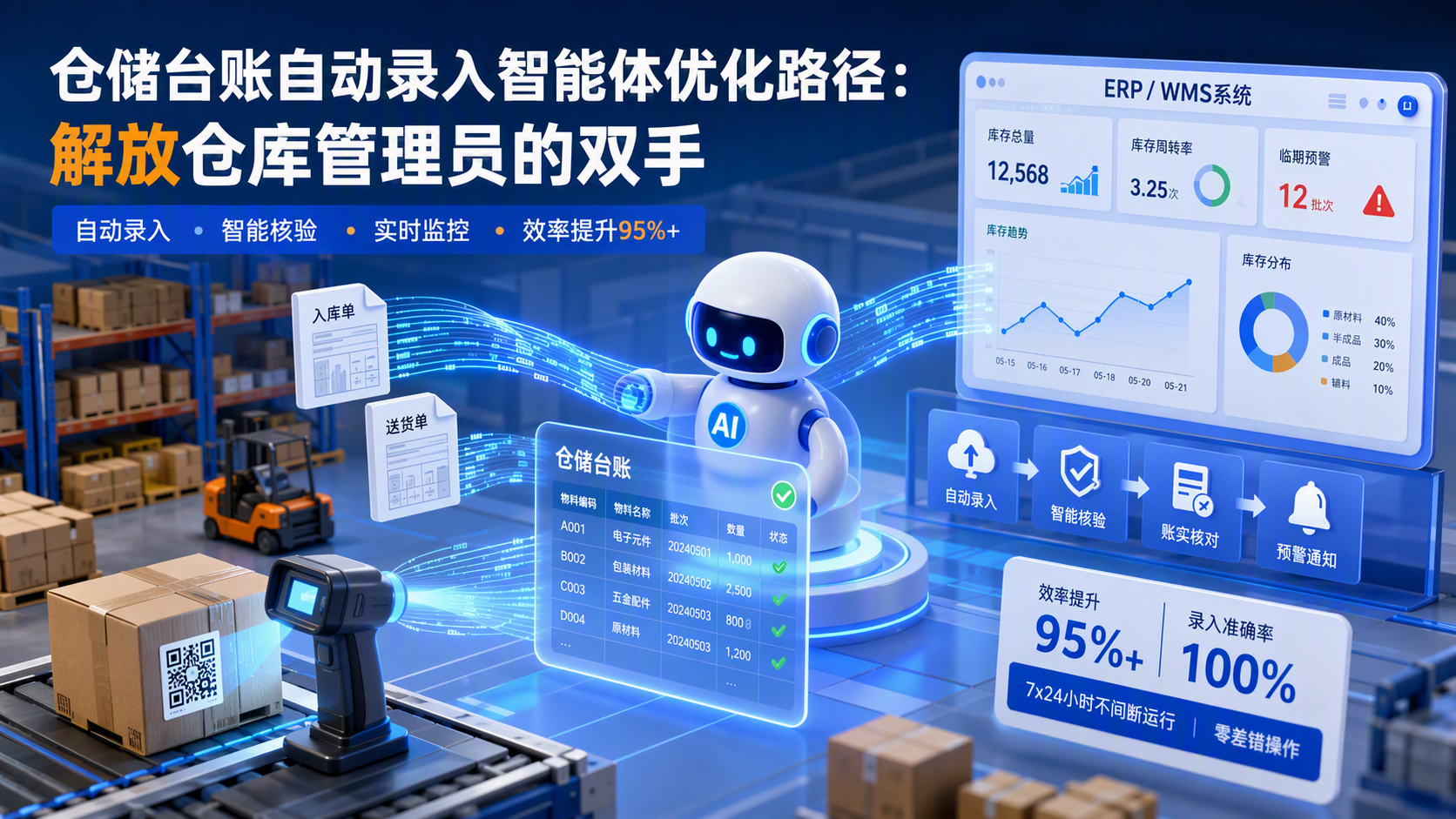 仓储台账自动录入智能体优化路径:解放仓库管理员的双手