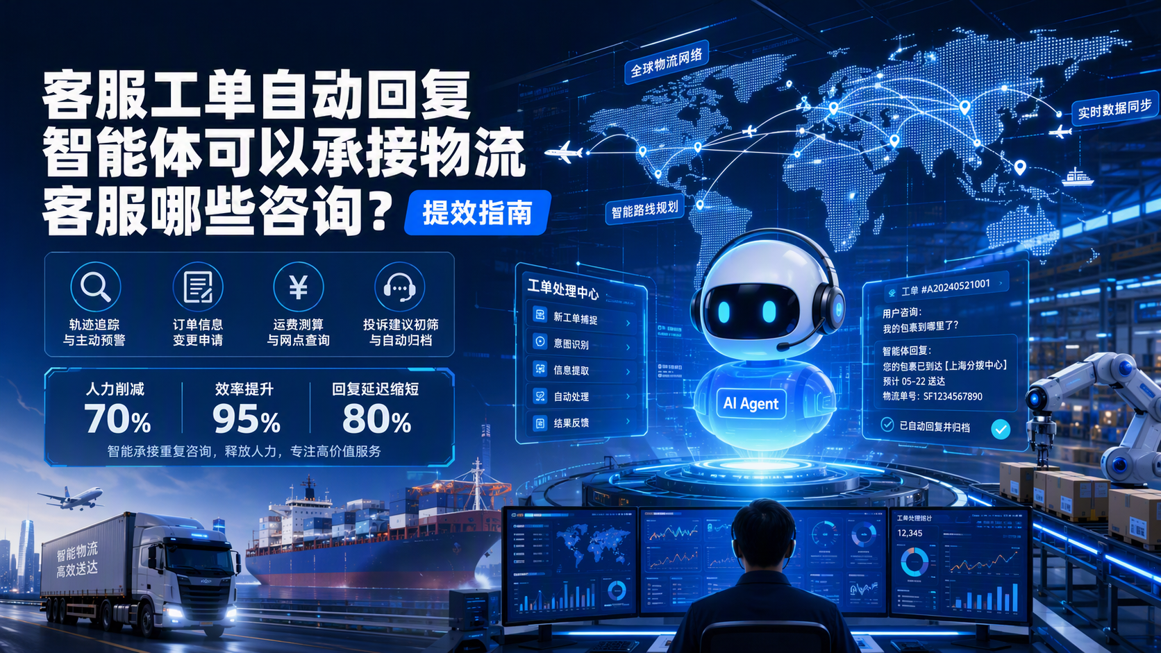 客服工单自动回复智能体可以承接物流客服哪些咨询？：提效指南