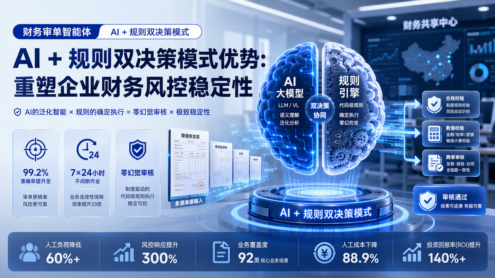 财务审单智能体 AI + 规则双决策模式优势：重塑企业财务风控稳定性_图1