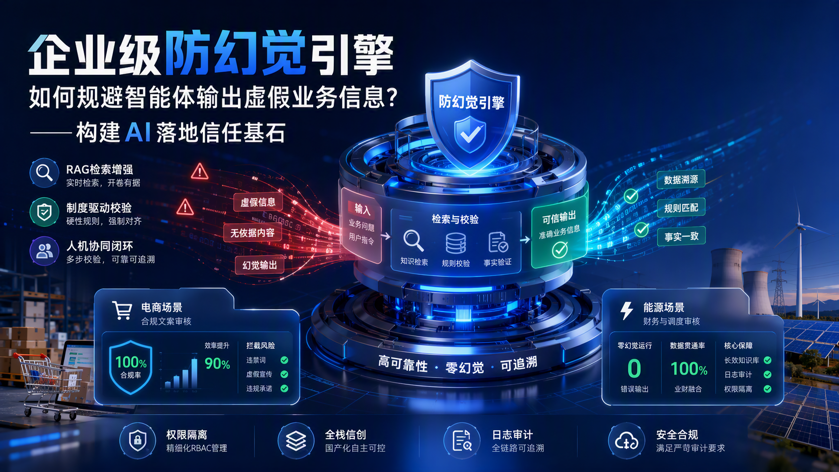 企业级防幻觉引擎如何规避智能体输出虚假业务信息？——构建AI落地信任基石_图1
