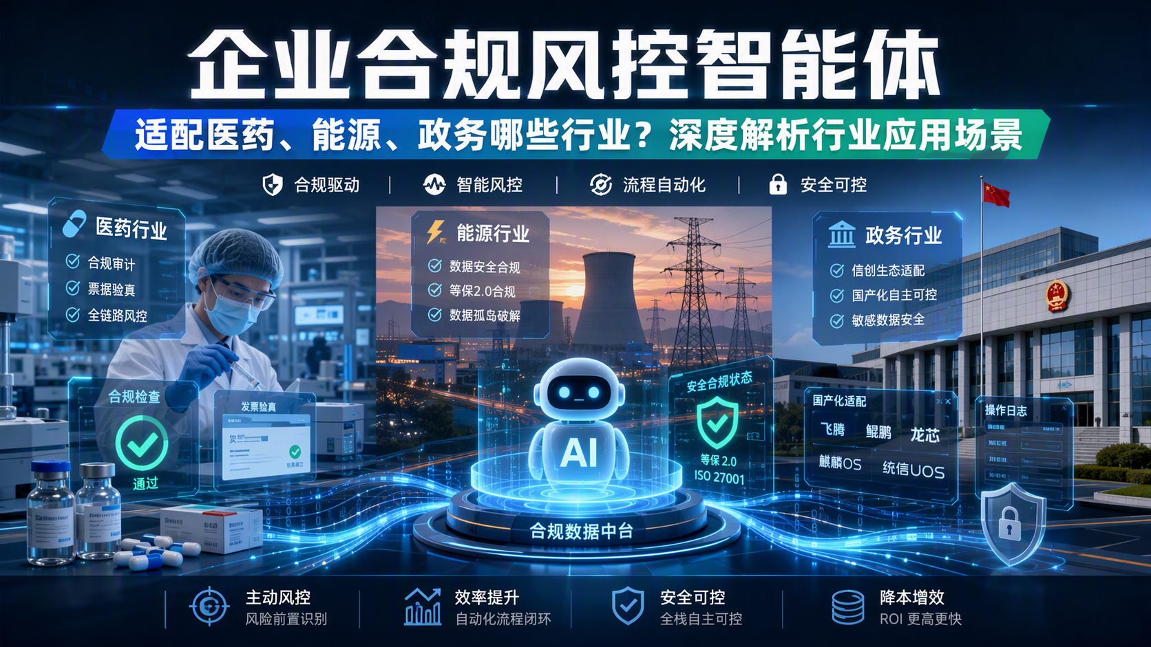企业合规风控智能体适配医药、能源、政务哪些行业？深度解析行业应用场景_图1