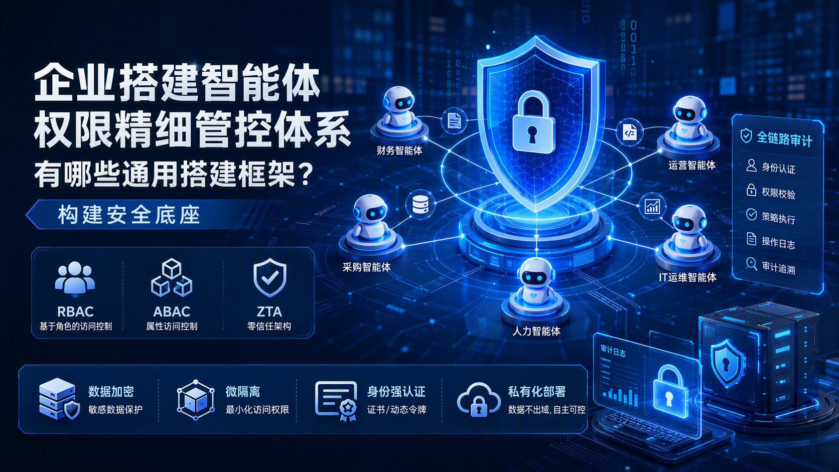 企业搭建智能体权限精细管控体系有哪些通用搭建框架？构建安全底座_图1