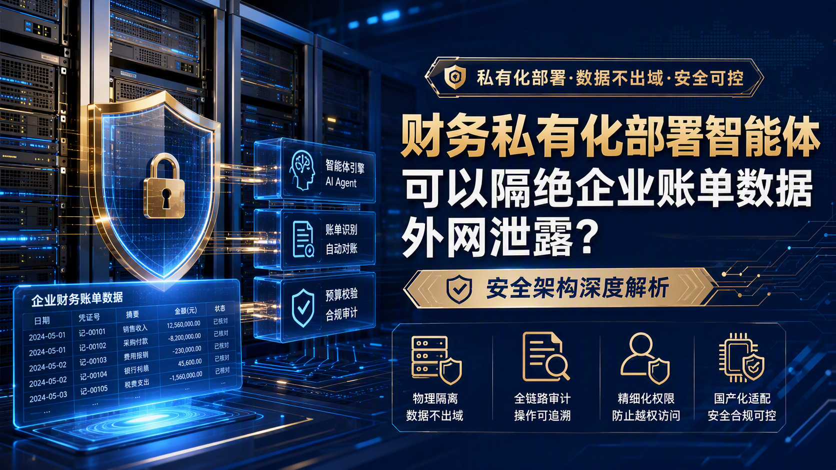 财务私有化部署智能体可以隔绝企业账单数据外网泄露？安全架构深度解析