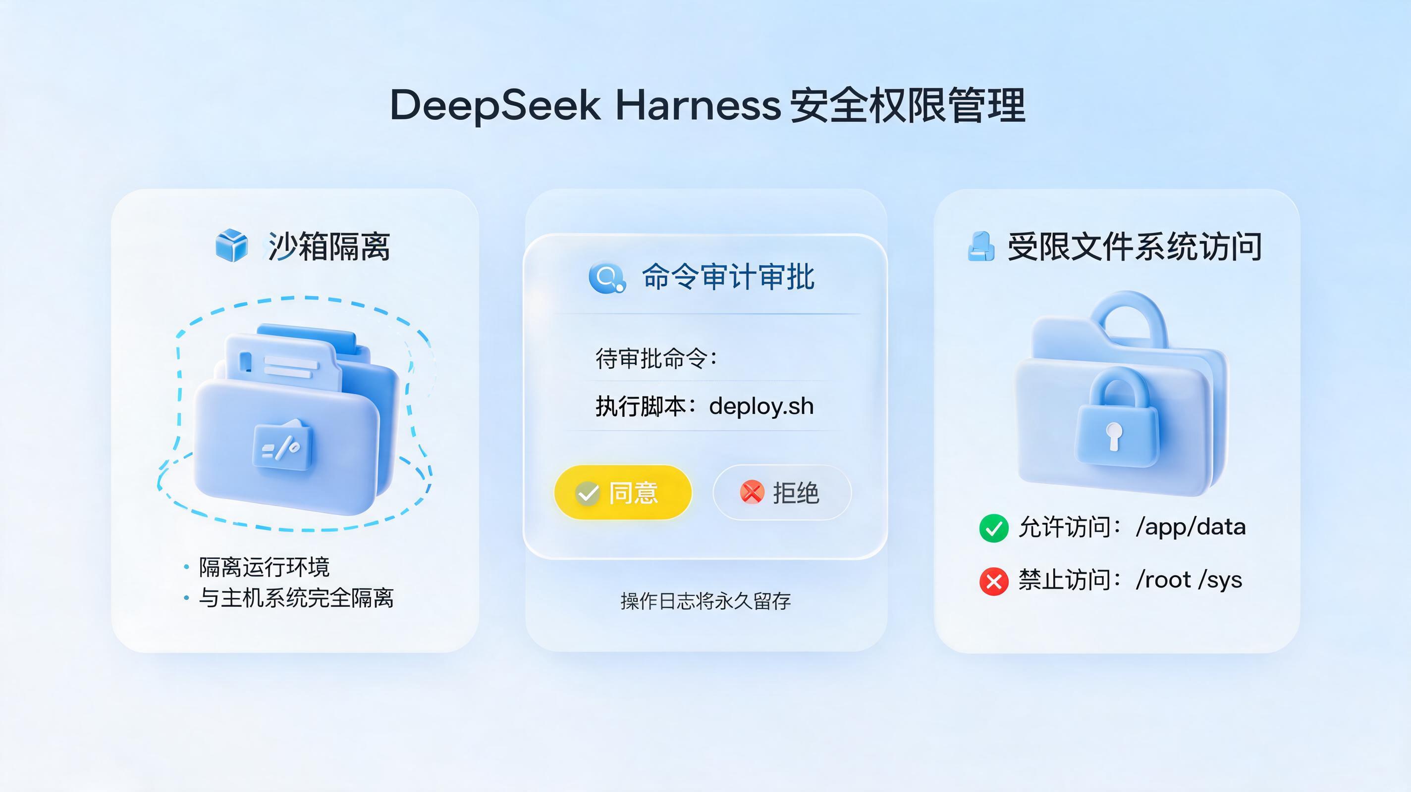 DeepSeek Harness 沙箱与安全:三种权限模式_图1