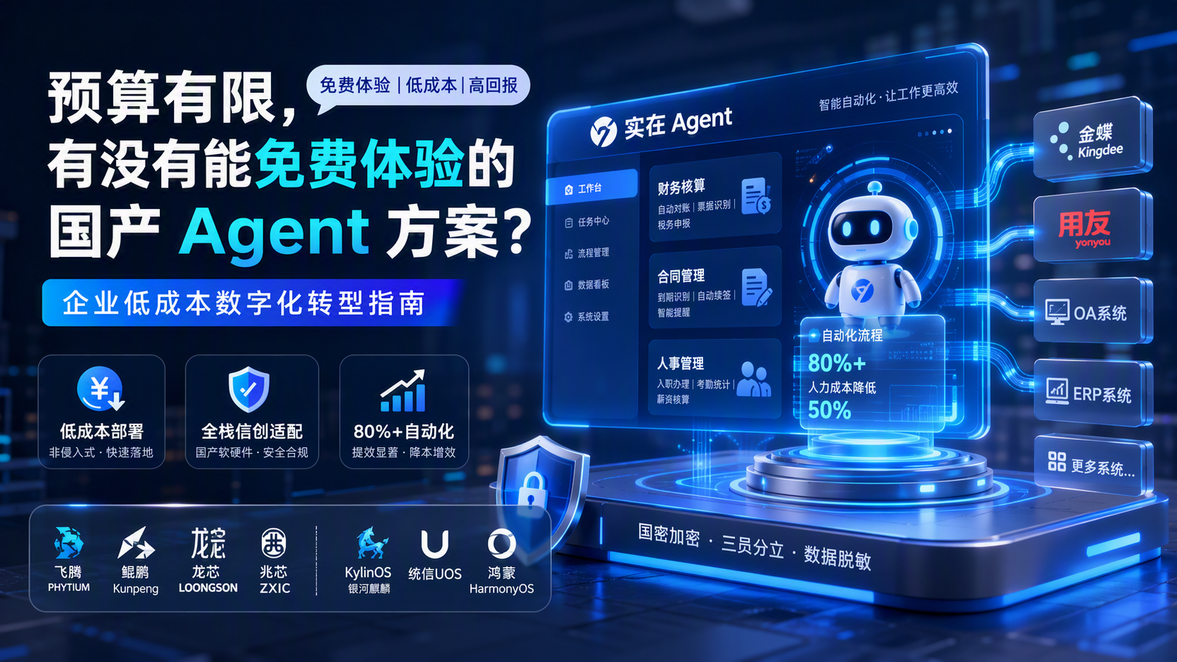 预算有限，有没有能免费体验的国产 Agent 方案？企业低成本数字化转型指南