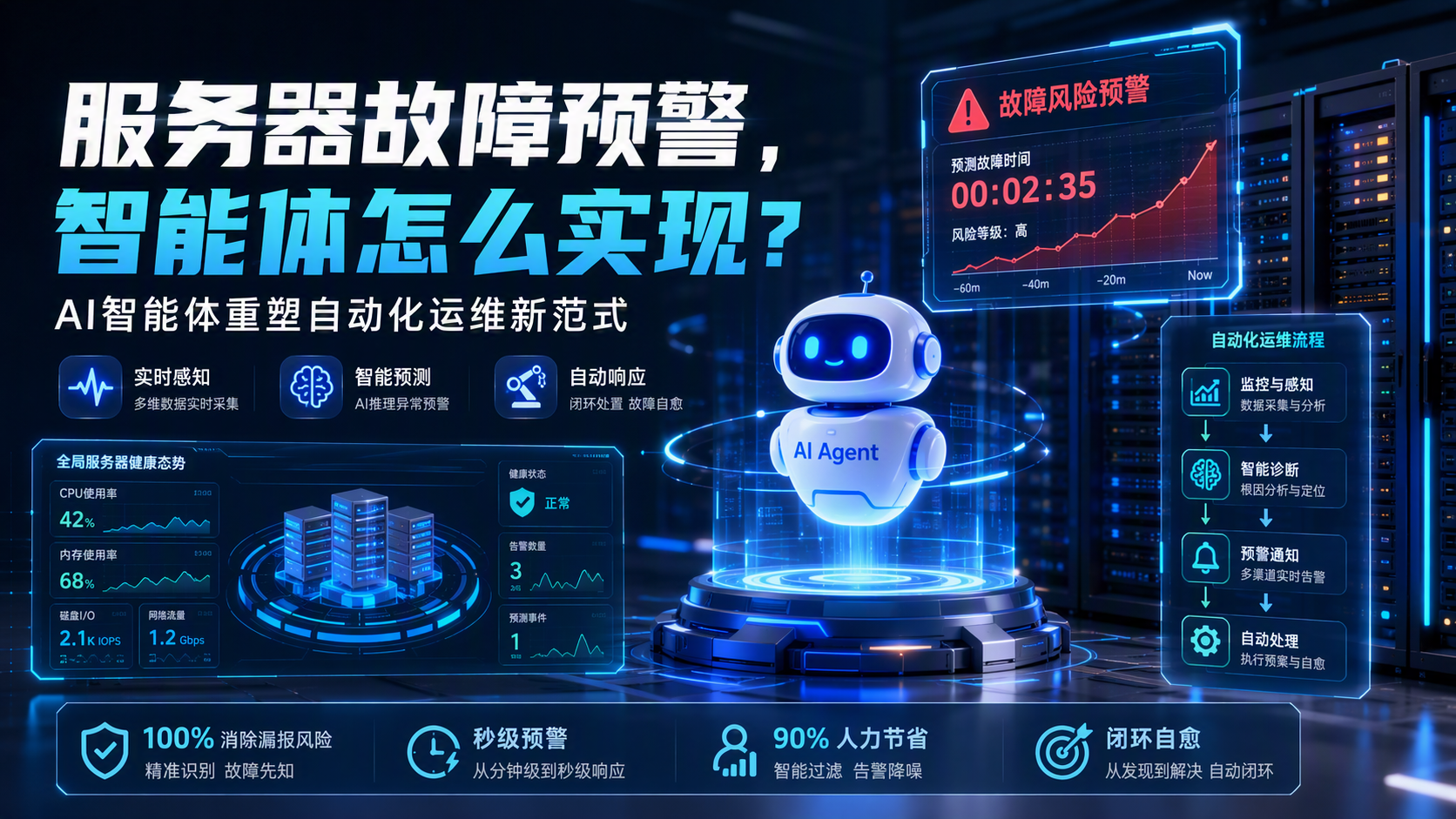 服务器故障预警，智能体怎么实现？AI智能体重塑自动化运维新范式