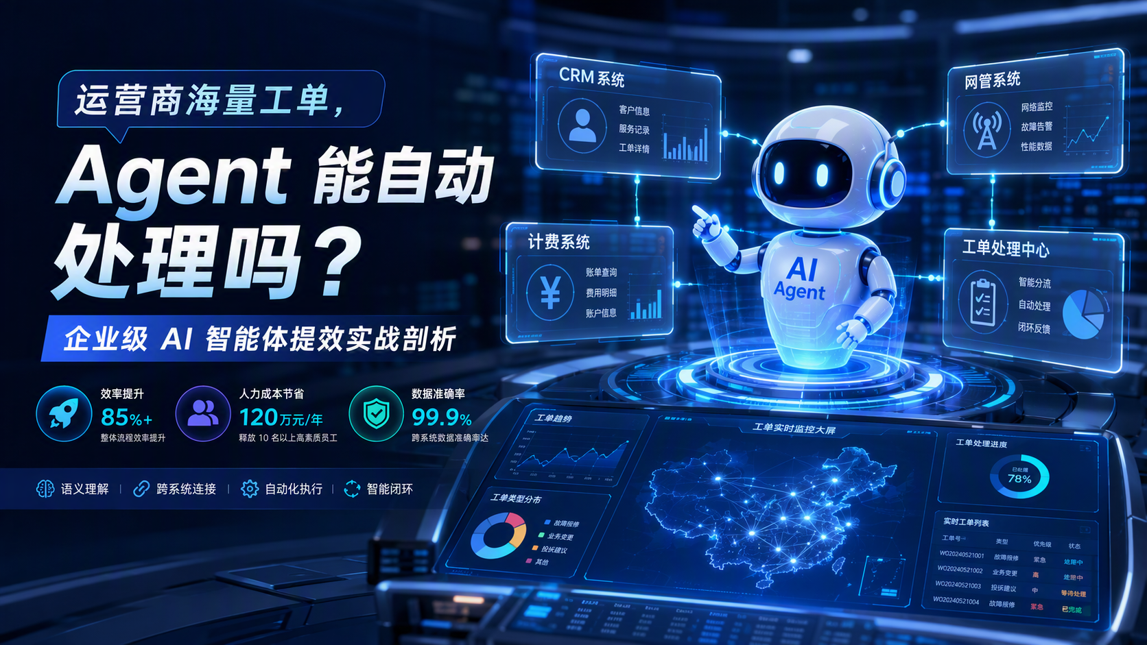 运营商海量工单,Agent 能自动处理吗?企业级 AI 智能体提效实战剖析