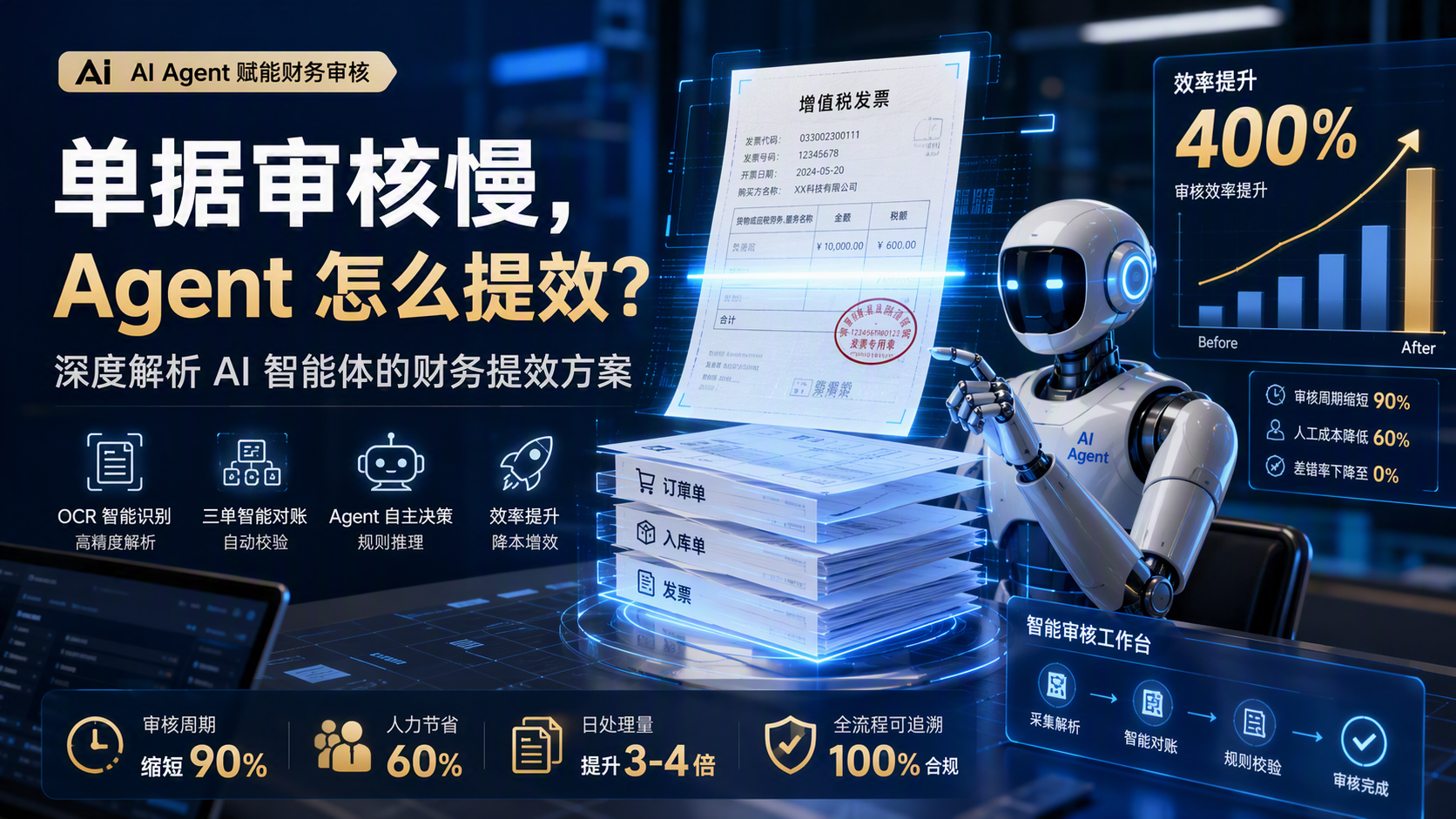 单据审核慢，Agent 怎么提效？深度解析 AI 智能体的财务提效方案