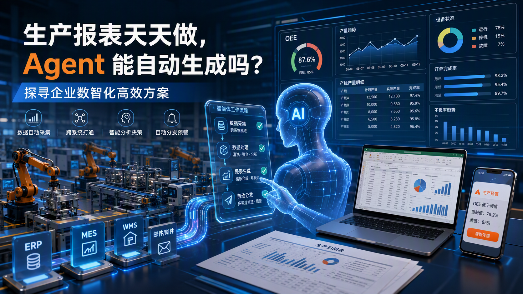 生产报表天天做，Agent 能自动生成吗？探寻企业数智化高效方案