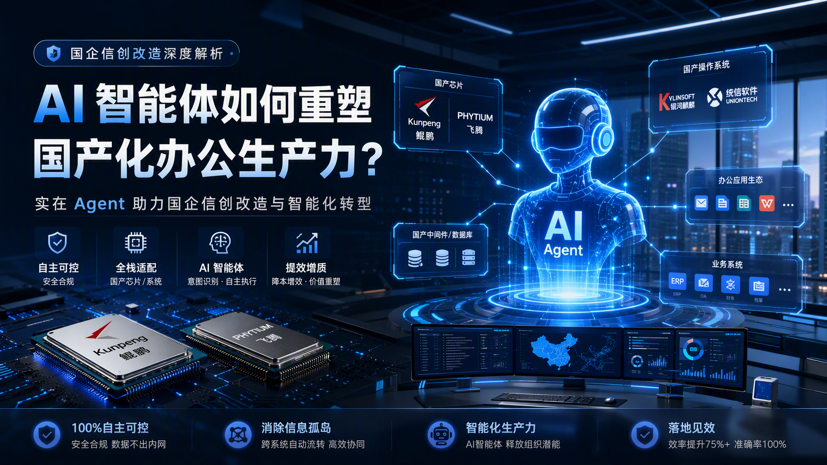 国企信创改造深度解析：AI 智能体如何重塑国产化办公生产力？