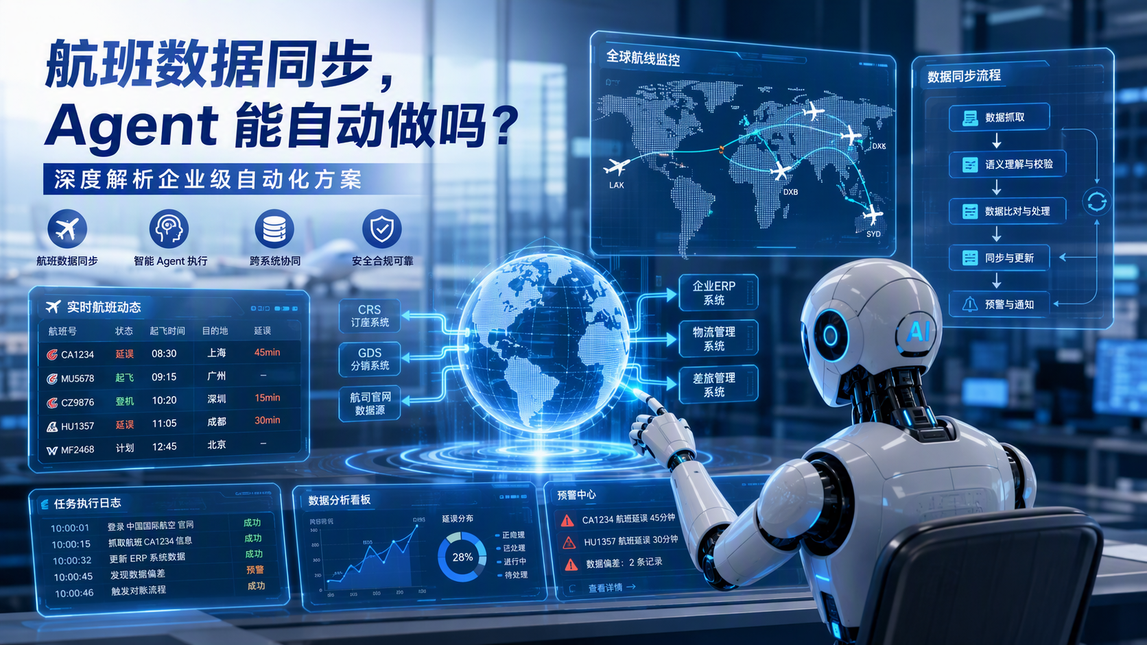 航班数据同步,Agent 能自动做吗?深度解析企业级自动化方案