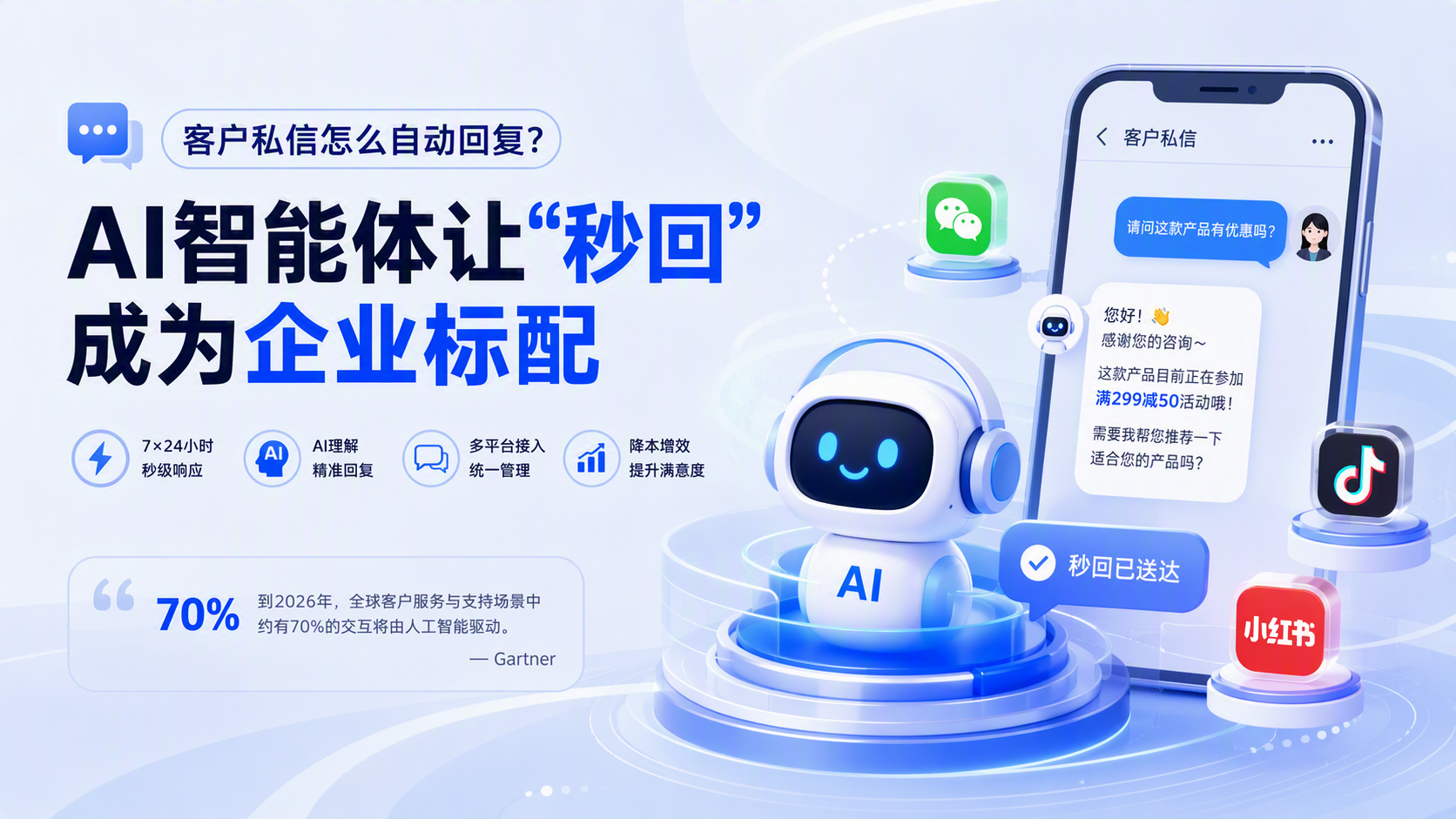 客户私信怎么自动回复？AI智能体让“秒回”成为企业标配