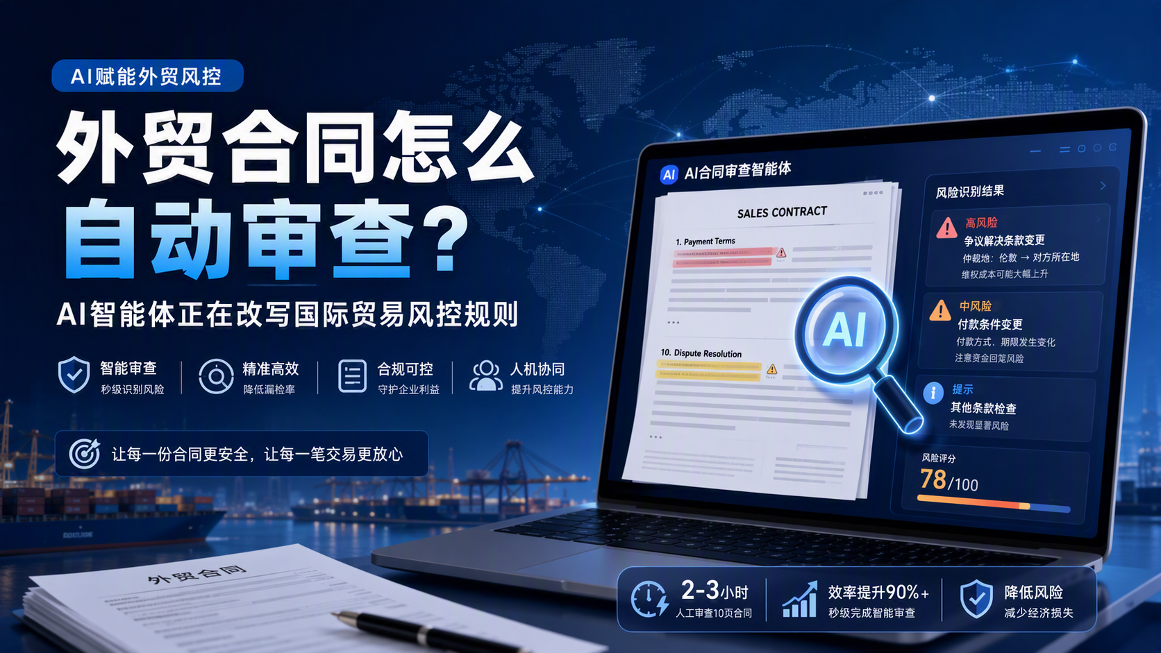 外贸合同怎么自动审查？AI智能体正在改写国际贸易风控规则_图1