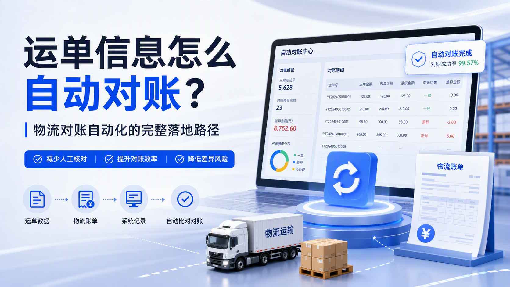 运单信息怎么自动对账?物流对账自动化的完整落地路径