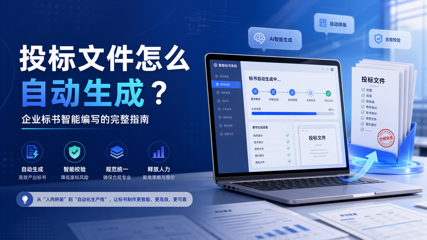 投标文件怎么自动生成?企业标书智能编写的完整指南