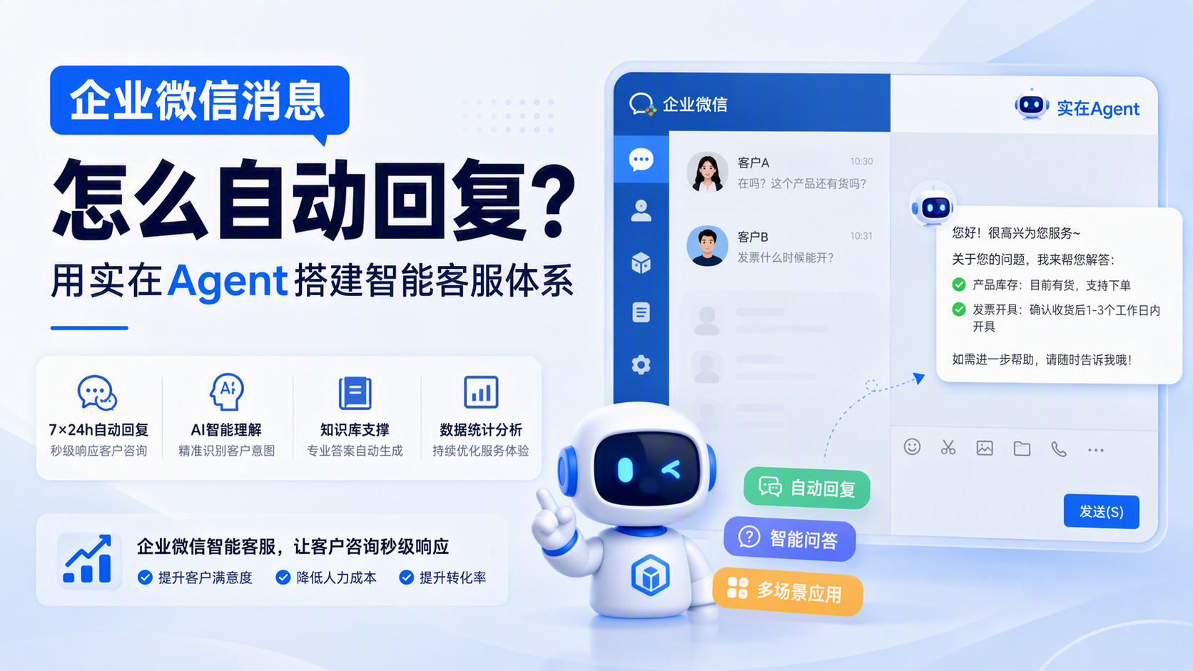 企业微信消息怎么自动回复?用实在Agent搭建智能客服体系