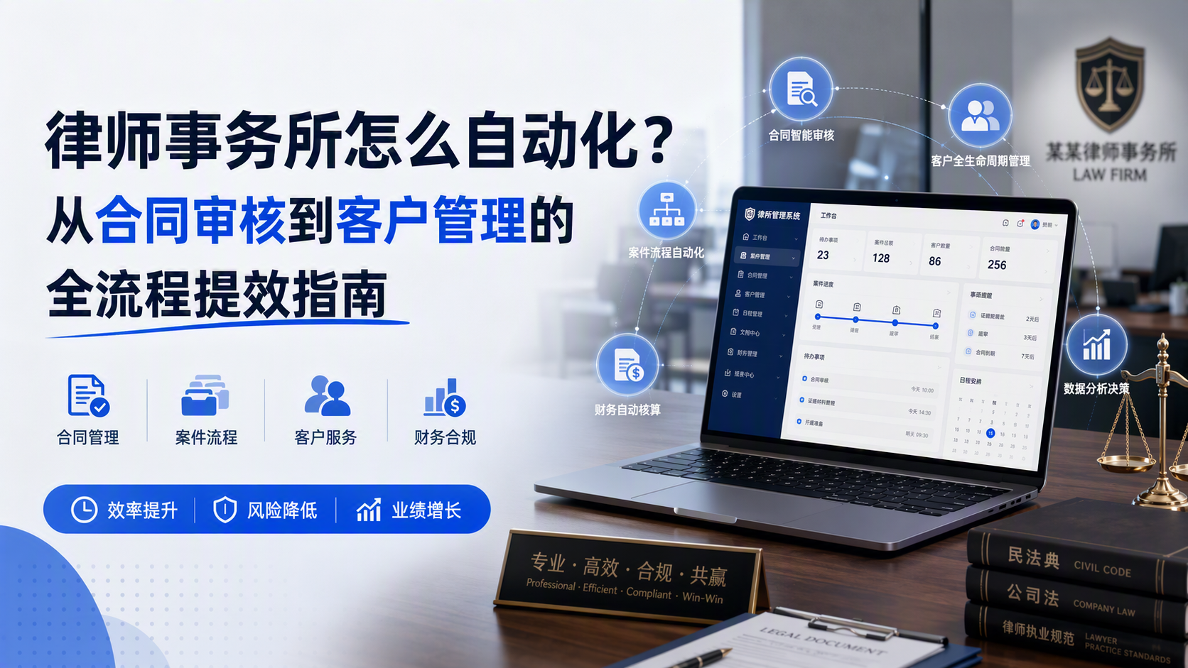 律师事务所怎么自动化？从合同审核到客户管理的全流程提效指南_图1
