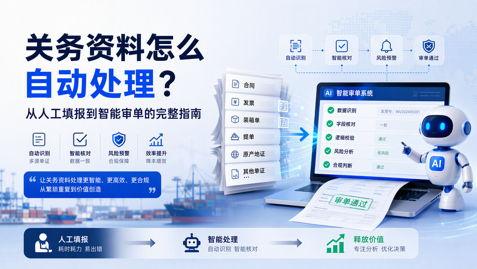 关务资料怎么自动处理?从人工填报到智能审单的完整指南