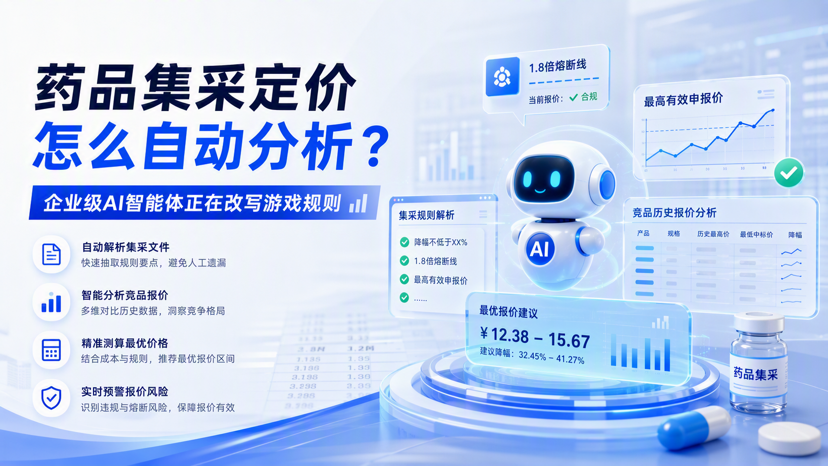 药品集采定价怎么自动分析？企业级AI智能体正在改写游戏规则