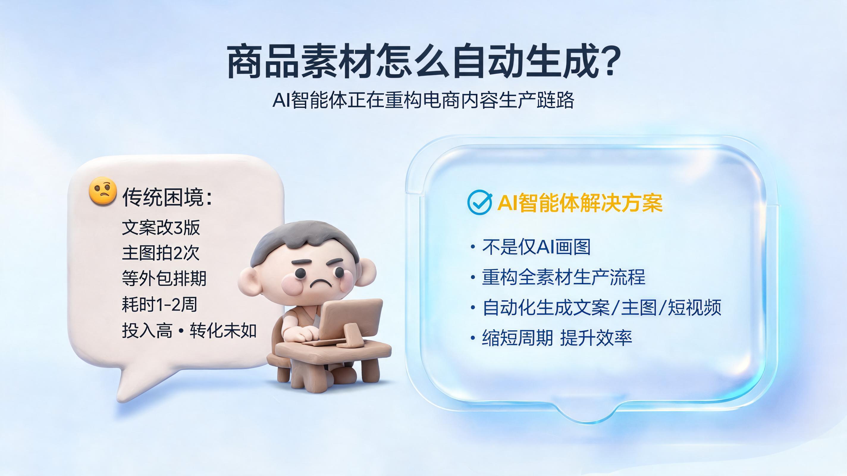 商品素材怎么自动生成？AI智能体正在重构电商内容生产链路