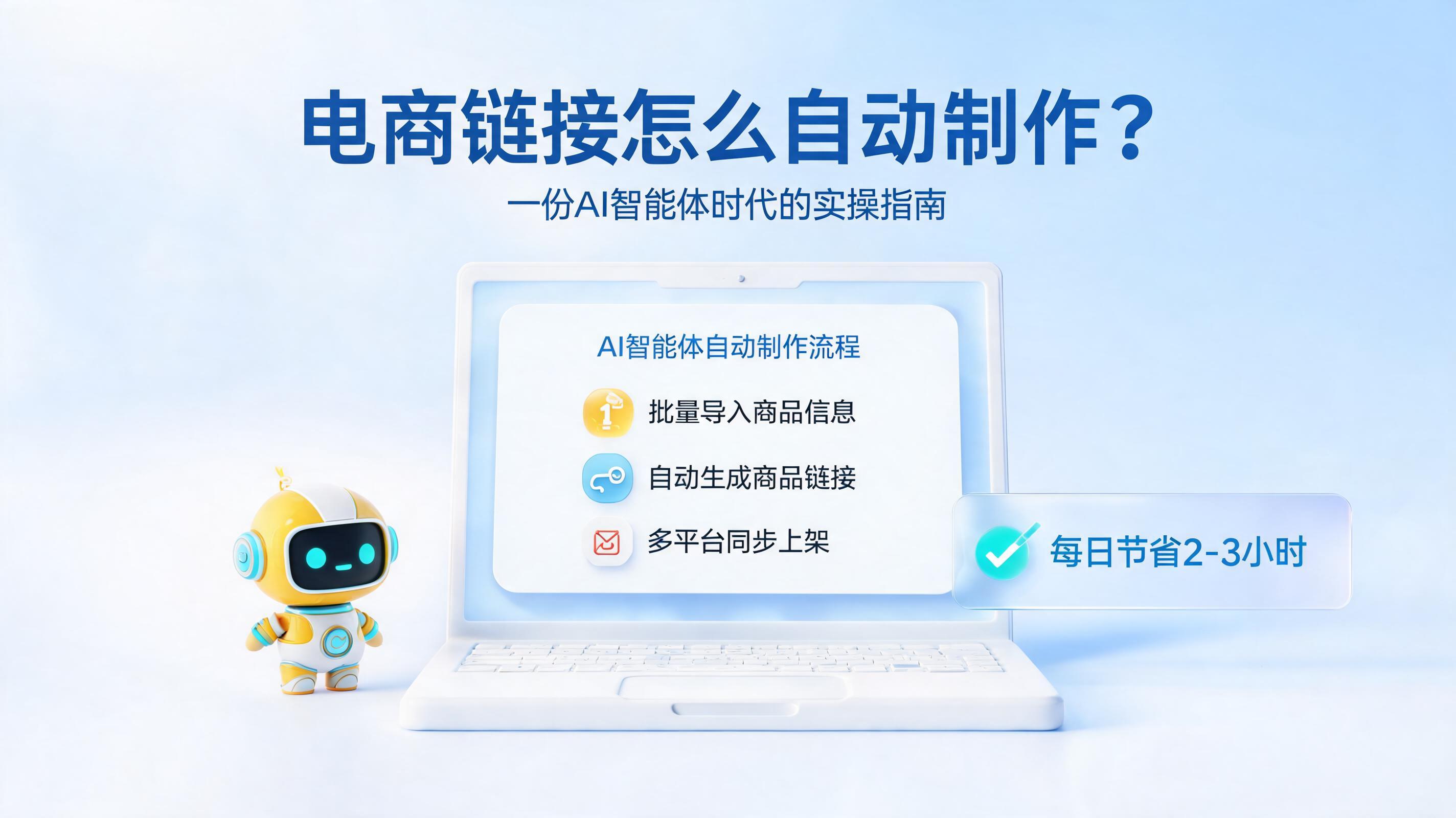 电商链接怎么自动制作？一份AI智能体时代的实操指南