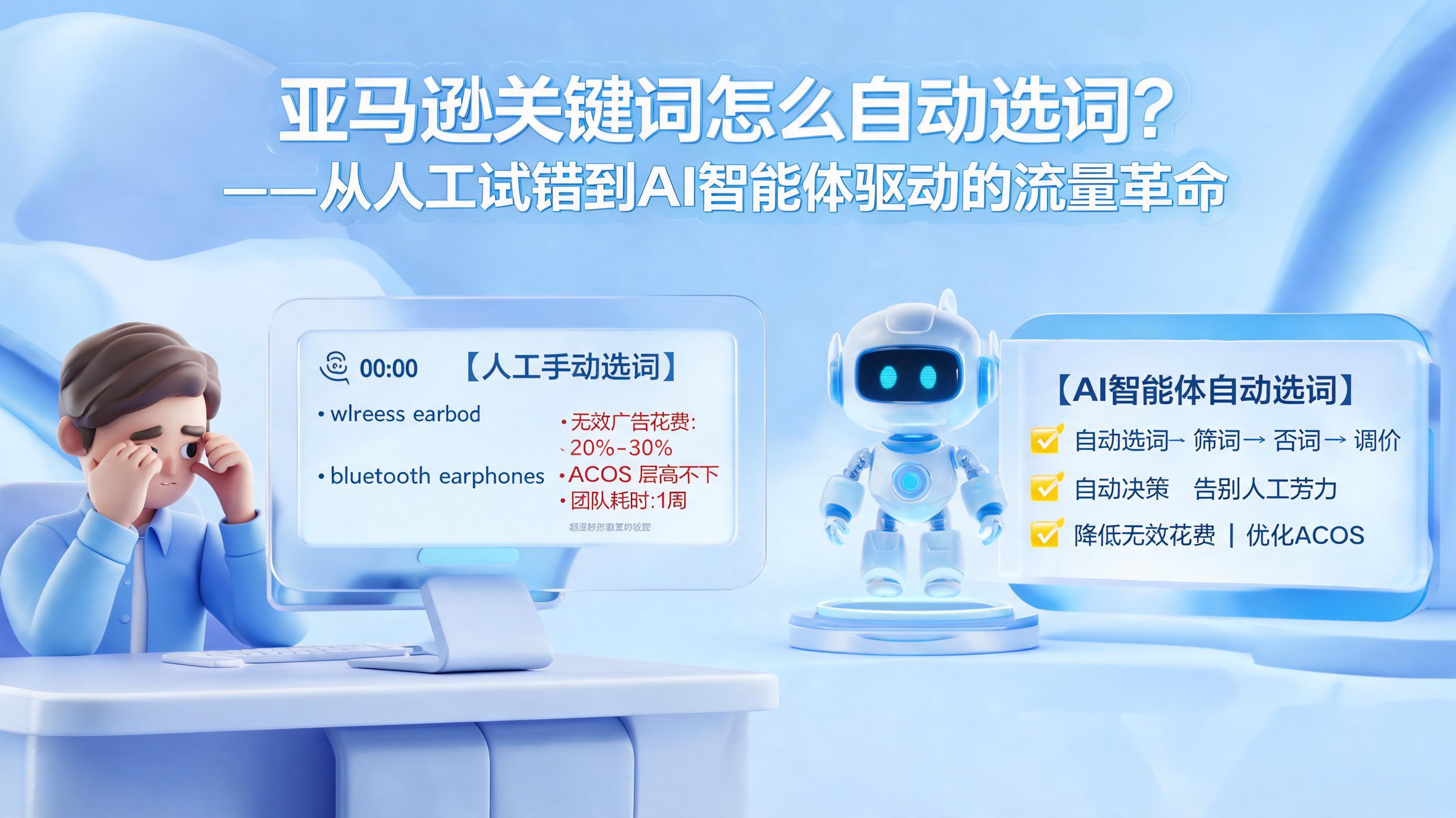 亚马逊关键词怎么自动选词？——从人工试错到AI智能体驱动的流量革命