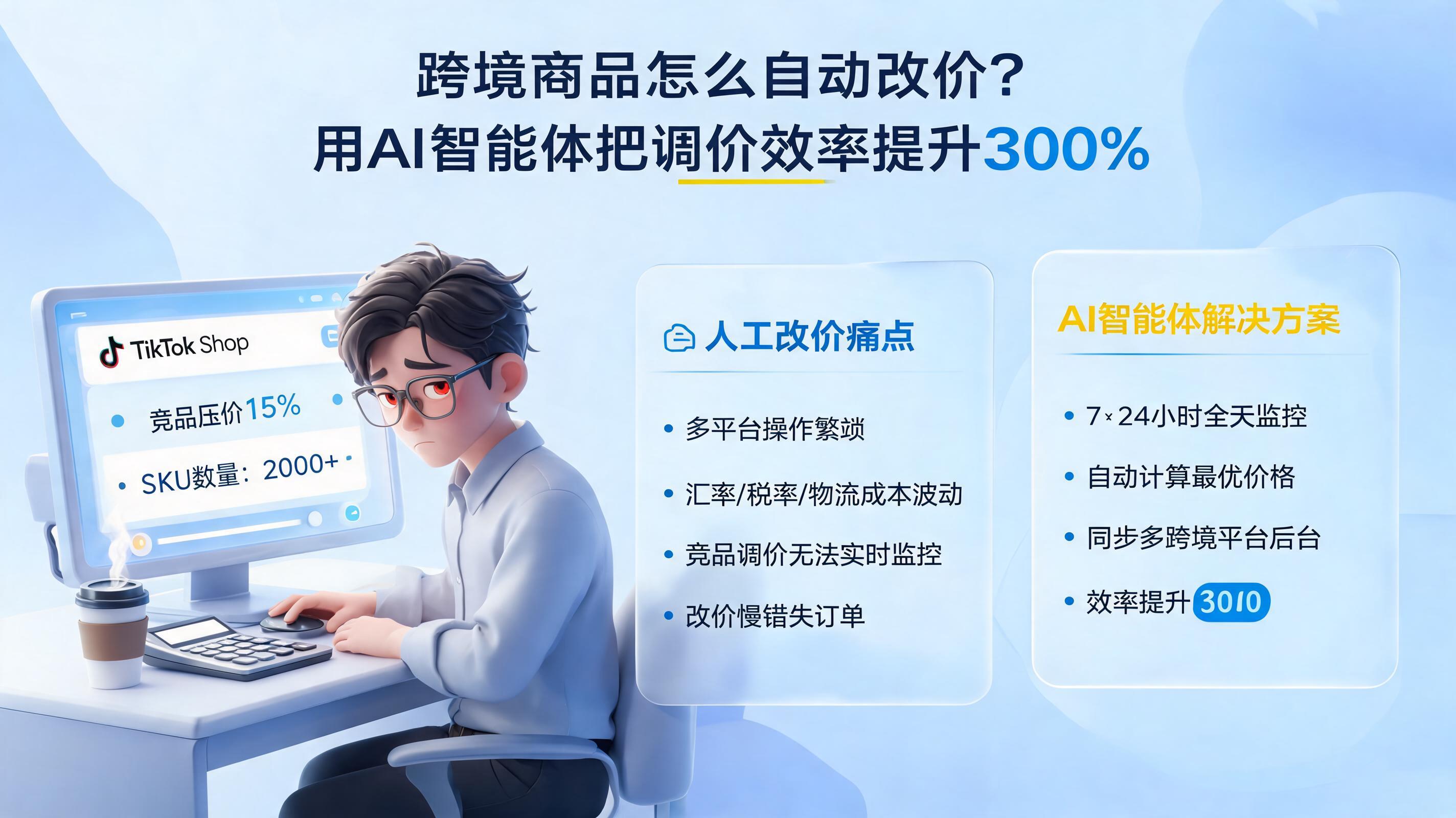 跨境商品怎么自动改价？用AI智能体把调价效率提升300%