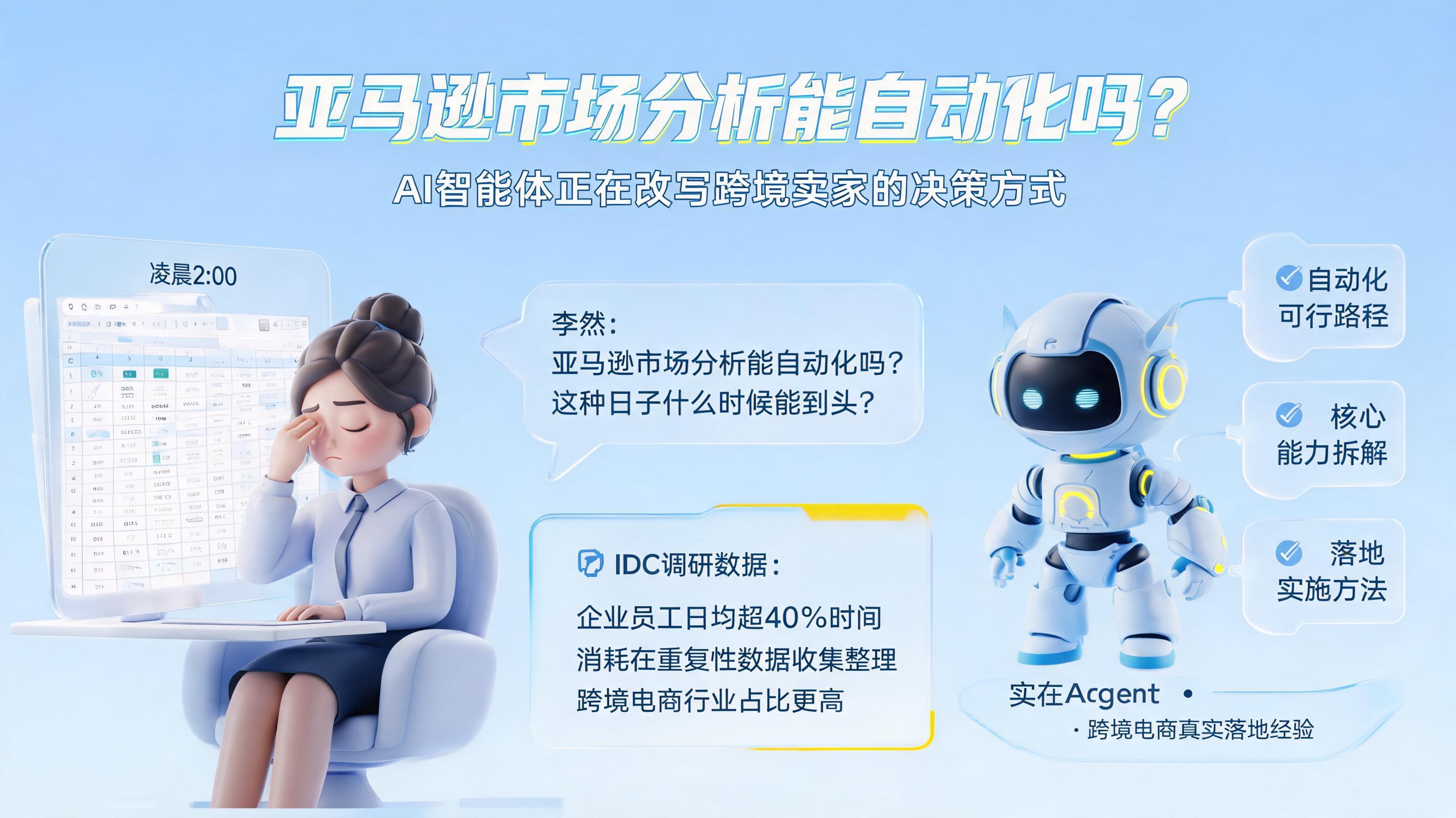 亚马逊市场分析能自动化吗？AI智能体正在改写跨境卖家的决策方式