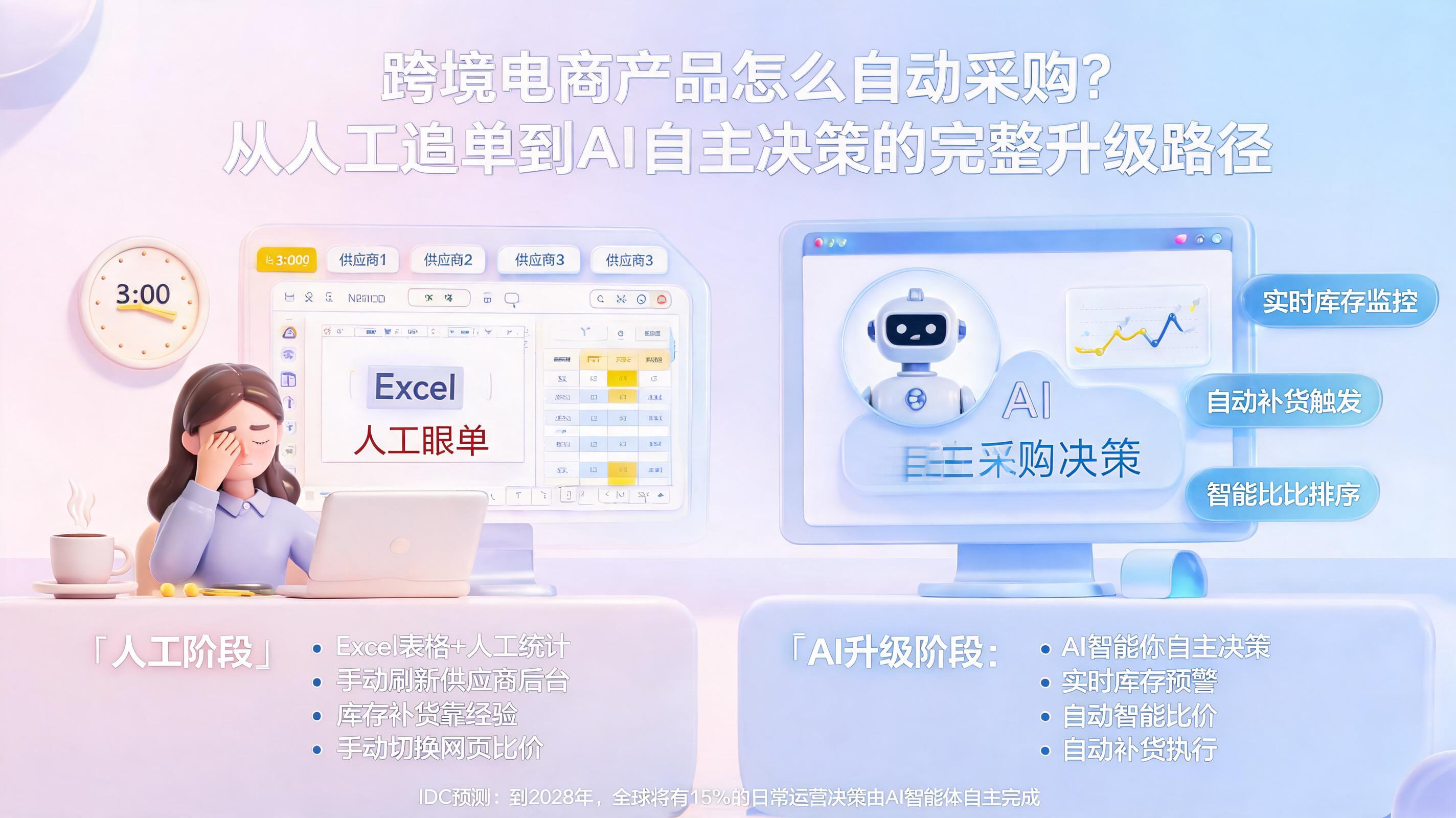 跨境电商产品怎么自动采购？从人工追单到AI自主决策的完整升级路径