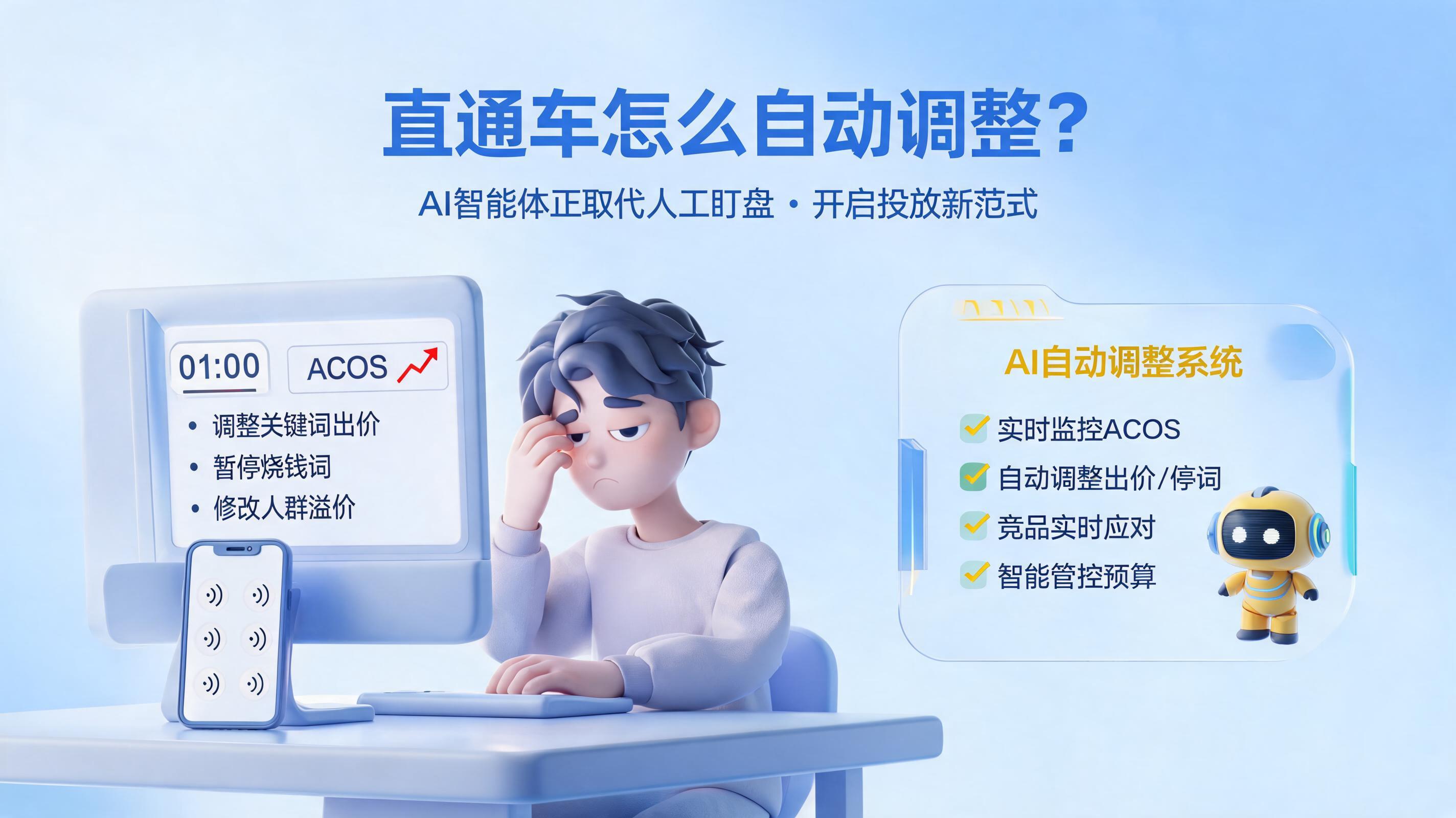 直通车怎么自动调整？AI智能体正取代人工盯盘开启投放新范式